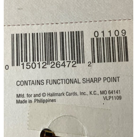 Hallmark Valentines Day Puppy Pin UNUSED Vintage - Picture 8 of 8